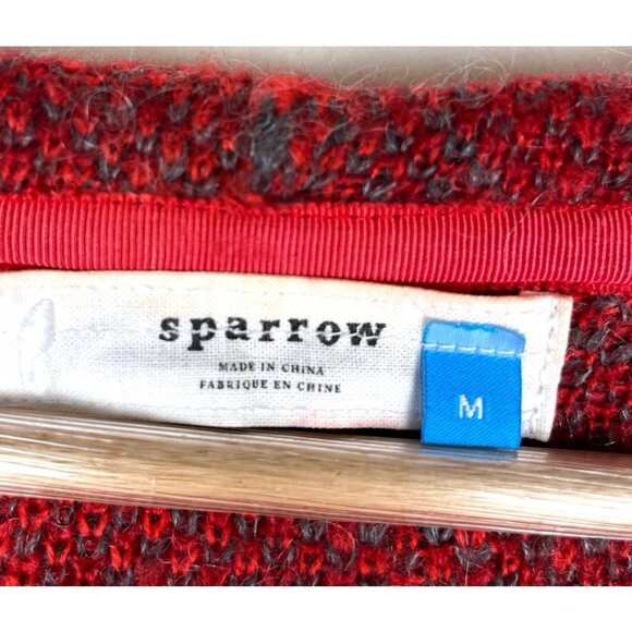 Anthropologie Sparrow Floral Mohair blend hooded cardigan size M - Picture 2 of 9